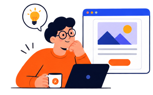 Illustration of generating an on-brand AI image