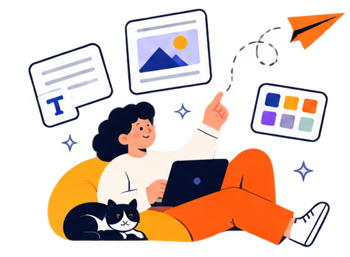 Illustration of brainstorming copy, imagery and colour together